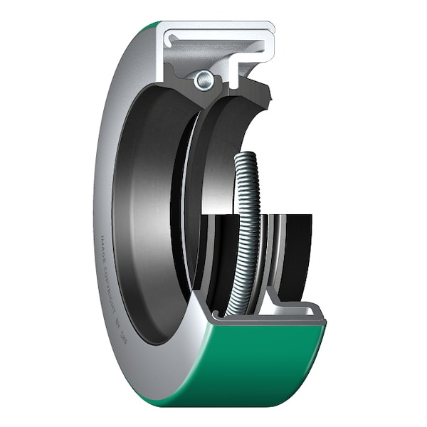 Skf NBR, single lip, oil seal, pressed-in excluder lip, Bore-Tite 16204 - main